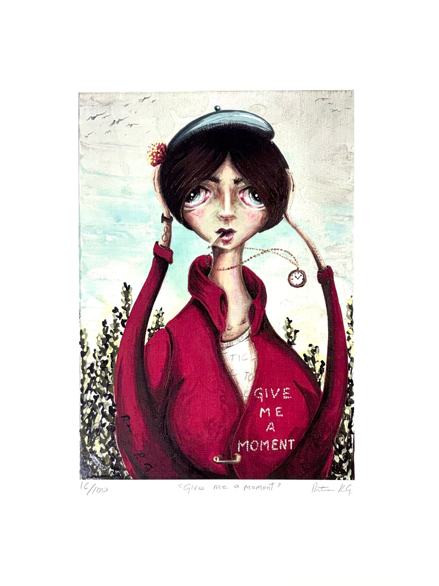 Agua Viva - ART PRINT 11"X14" / GIVE ME A MOMENT