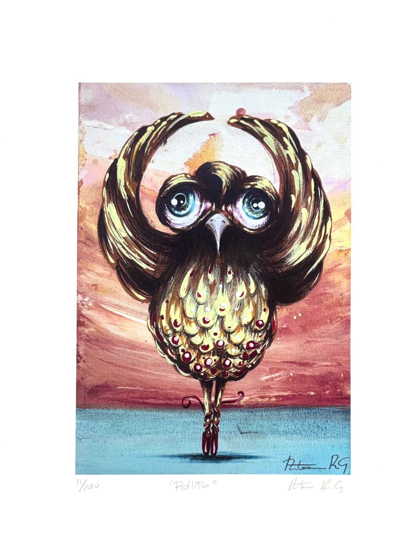 Agua Viva - ART PRINT 11"X14" / POLLITA