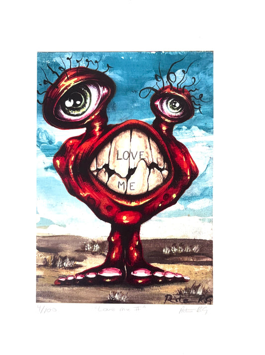 Agua Viva - ART PRINT 11"X14" / LOVE ME II