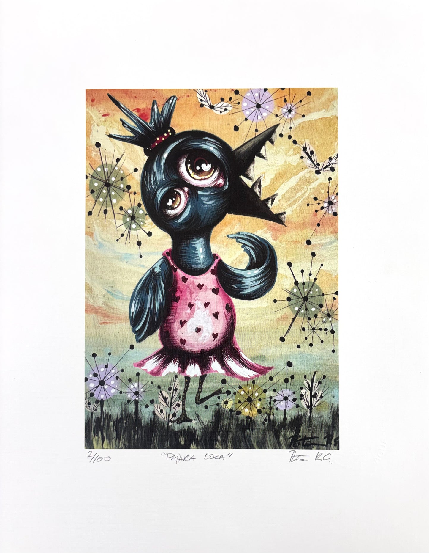 Agua Viva - ART PRINT 11"X14" / PAJARA LOCA
