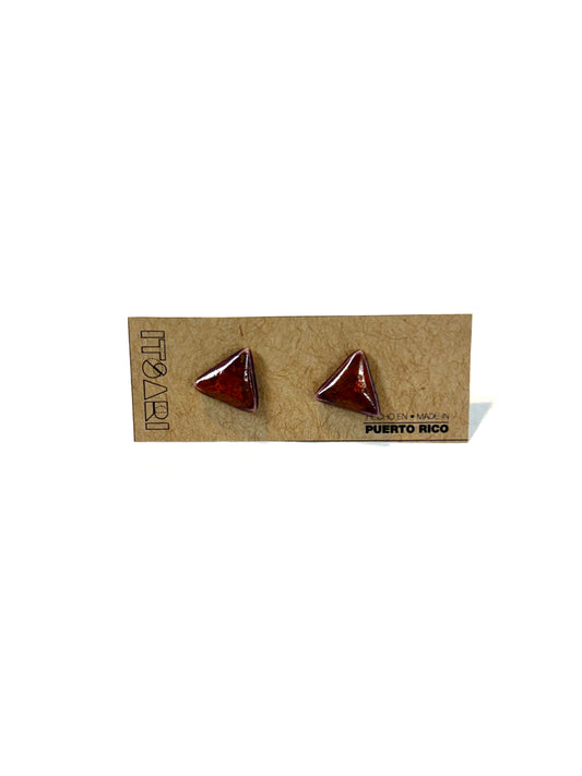 Itsari - STUDS TRIANGULO / TERRACOTTA