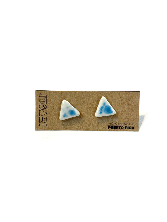 Itsari - STUDS TRIANGULO / AZUL-BLANCO
