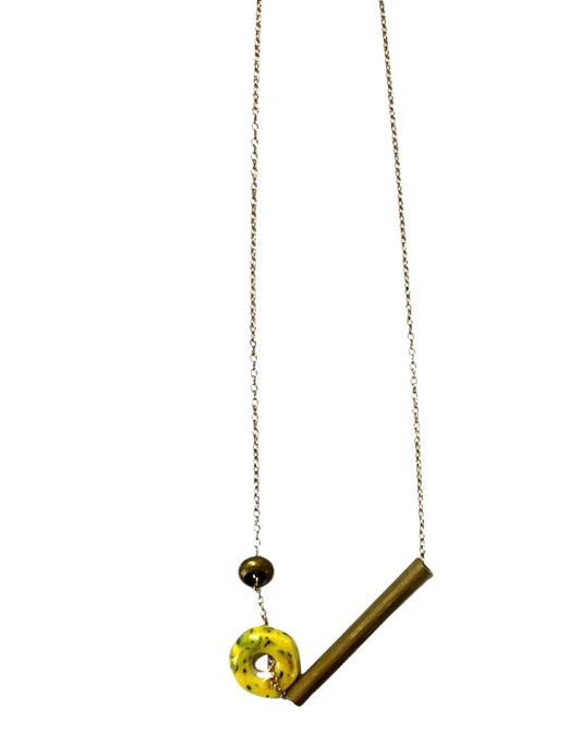 Itsari - COLLAR TUBO AMARILLO
