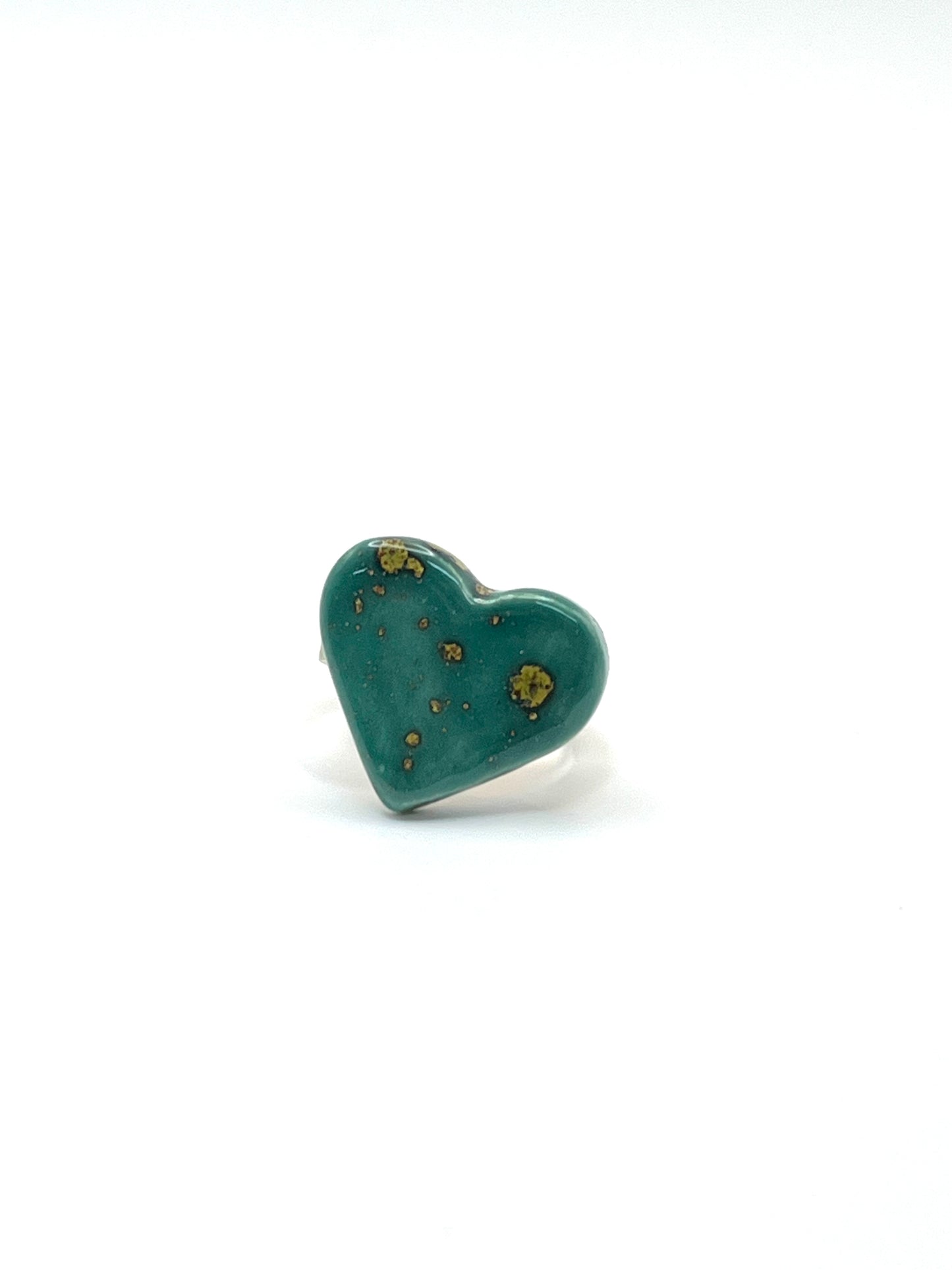 Itsari - SORTIJA CORAZON SPLASH / TEAL OSCURO