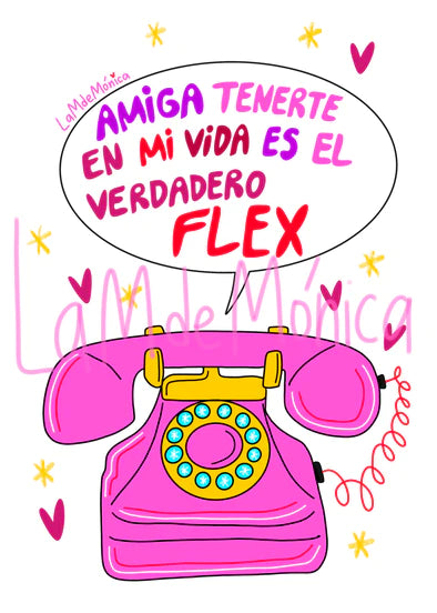 La M de Mónica- POSTAL "VERDADERO FLEX"