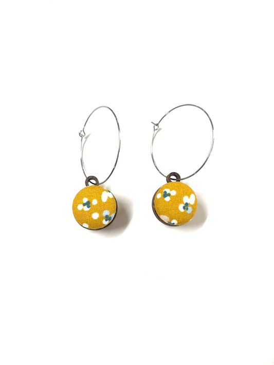 Botón de Azúcar - EVERYDAY HOOPS / FLORECITAS BLANCAS