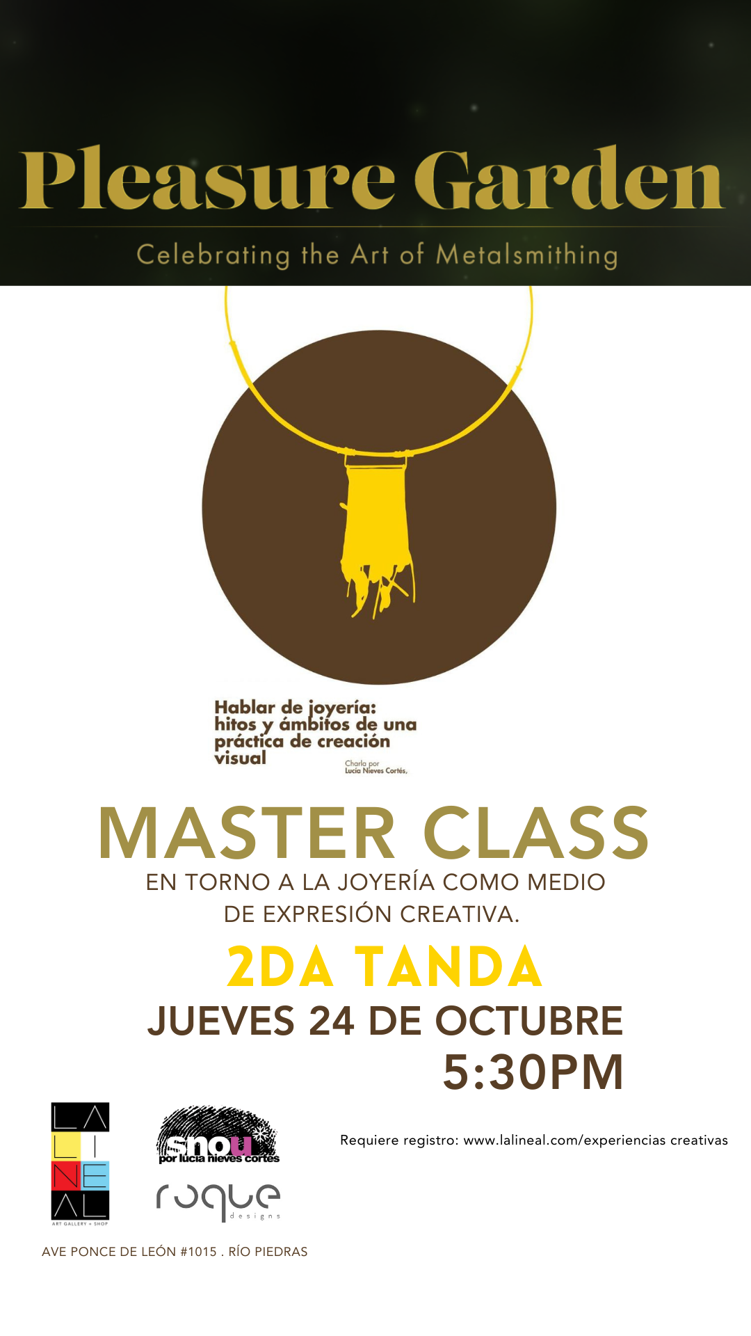 MASTER CLASS - Joyería como medio de expresión creativa