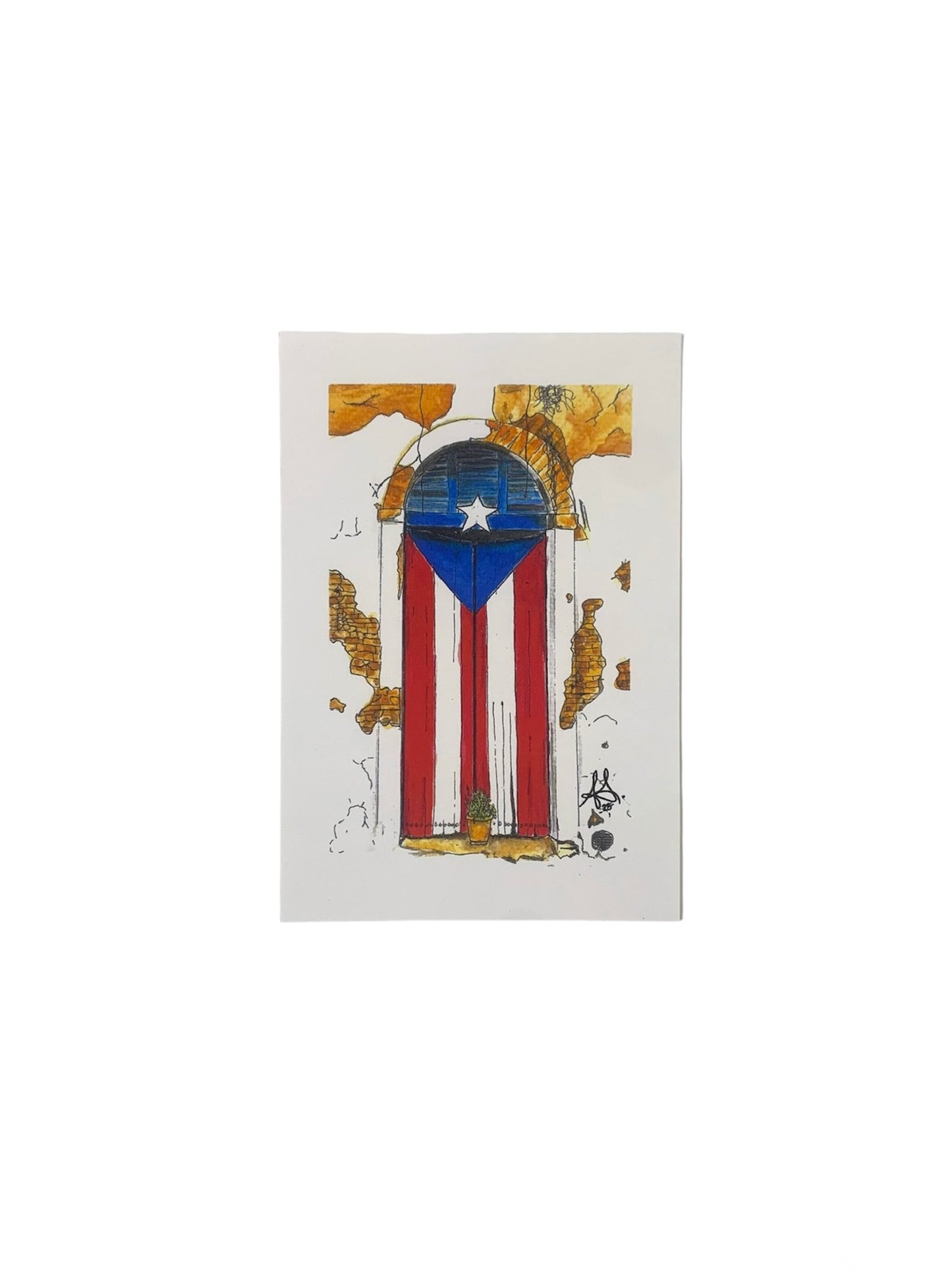 Allydan Arts - ART PRINT "PUERTA BANDERA"