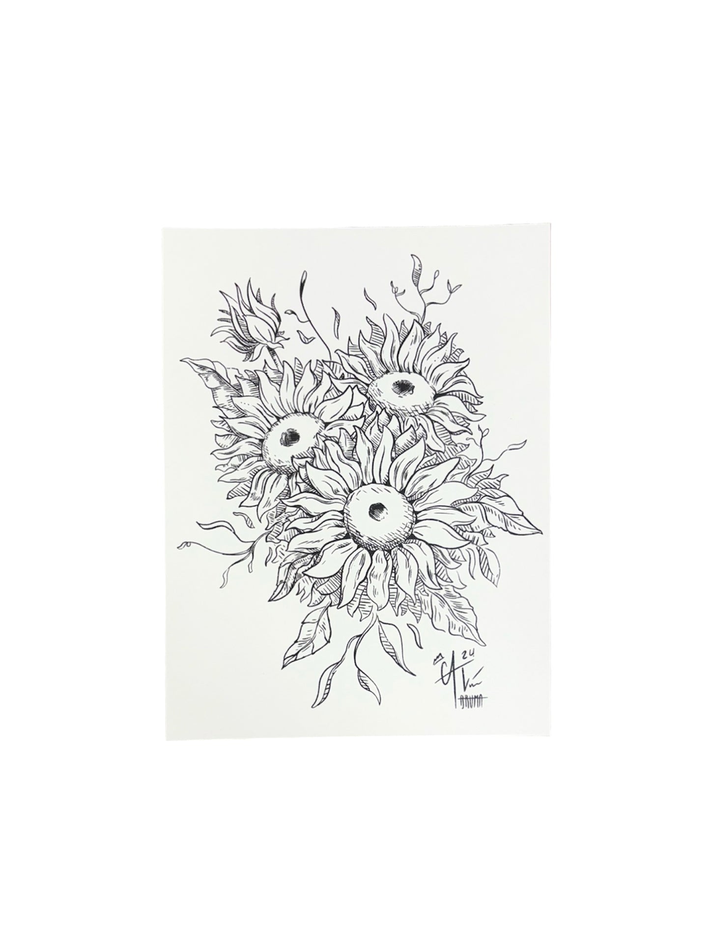 Bruma Designs - ART PRINT "GIRASOL" B/W