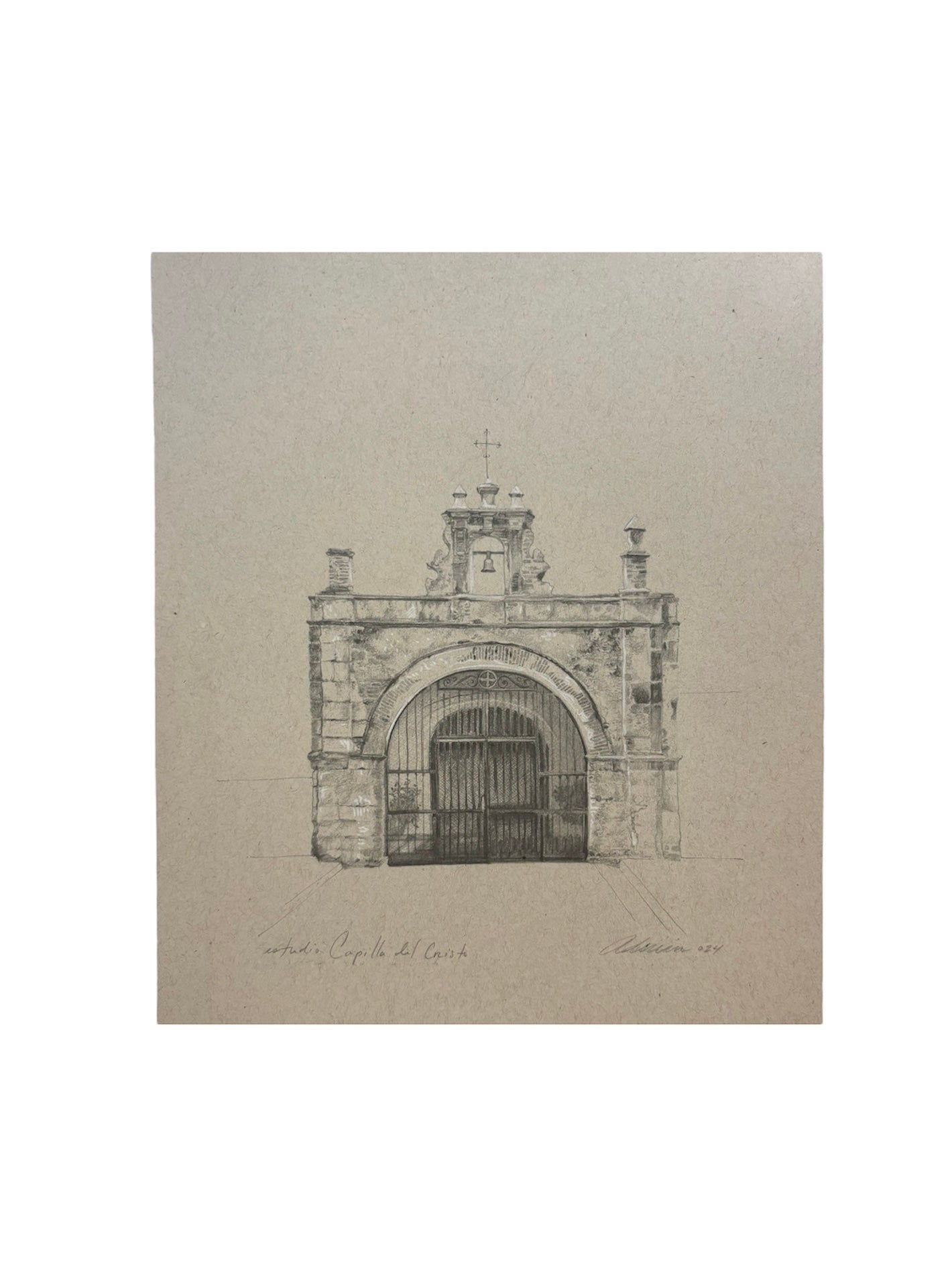 Admin Torres - ART PRINT "CAPILLA DEL CRISTO" / BROWN PAPER