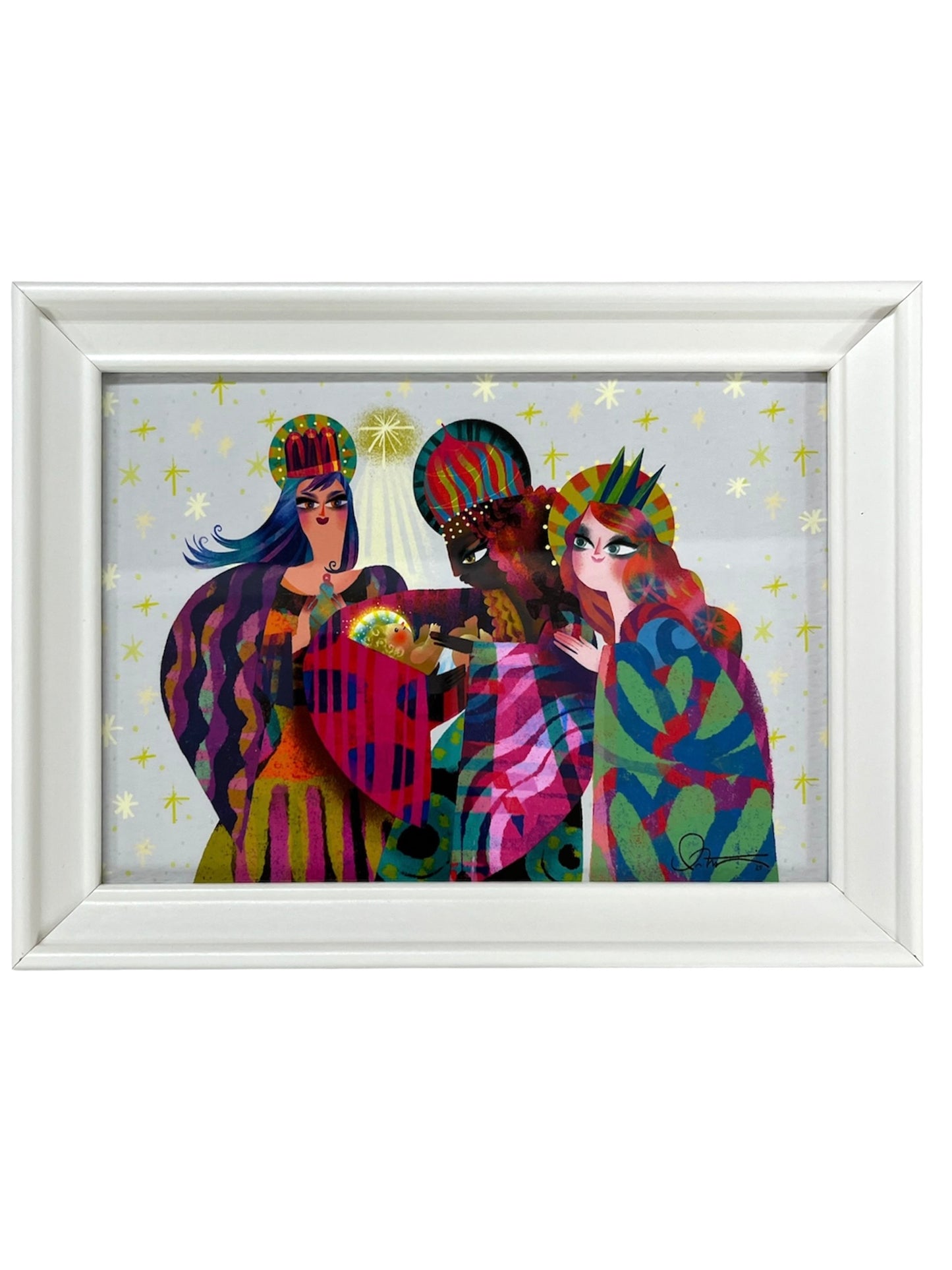 Nivea Ortíz- "REINAS MAGAS 2025" GICLEE ART PRINT ENMARCADO