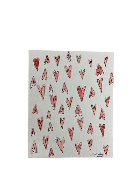 Un Paseo Volando - MUCHOS CORAZONES POSTCARD