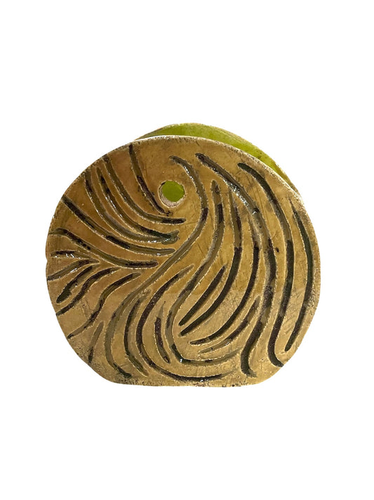 Taller Al Alimón - VASIJA VERDE CURVAS