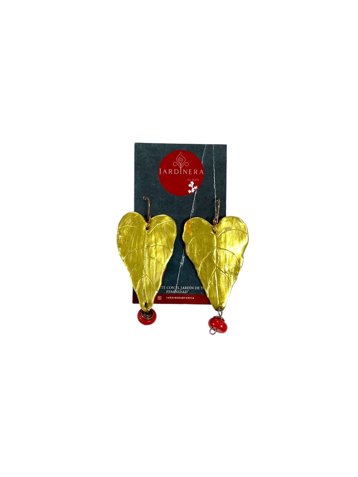 Jardinera By Sofía - PANTALLAS HOJAS CORAL DORADO