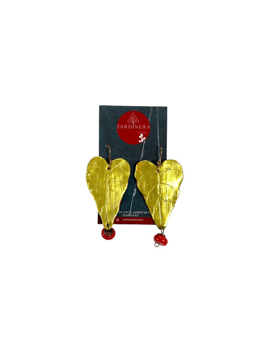 Jardinera By Sofía - PANTALLAS HOJAS CORAL DORADO