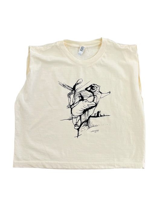 Fictoris - CROP MUSCLE TEE / ISLA III