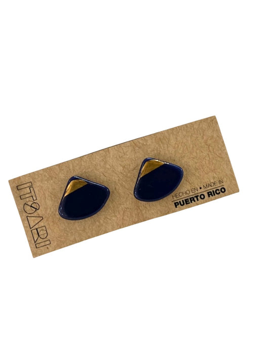 Itsari - STUDS 22K ABANICO / AZUL