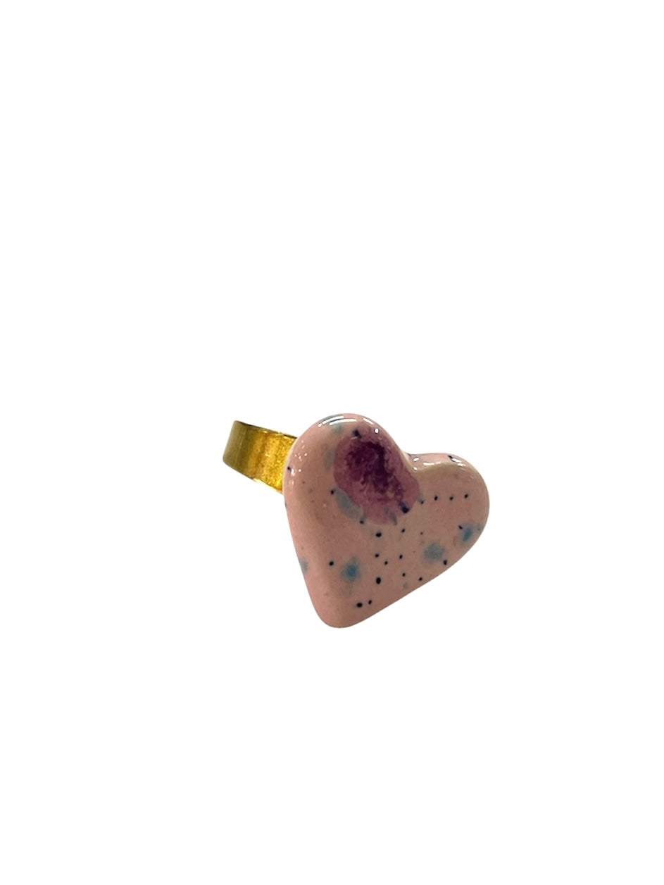 Itsari - SORTIJA CORAZON SPLASH / ROSA