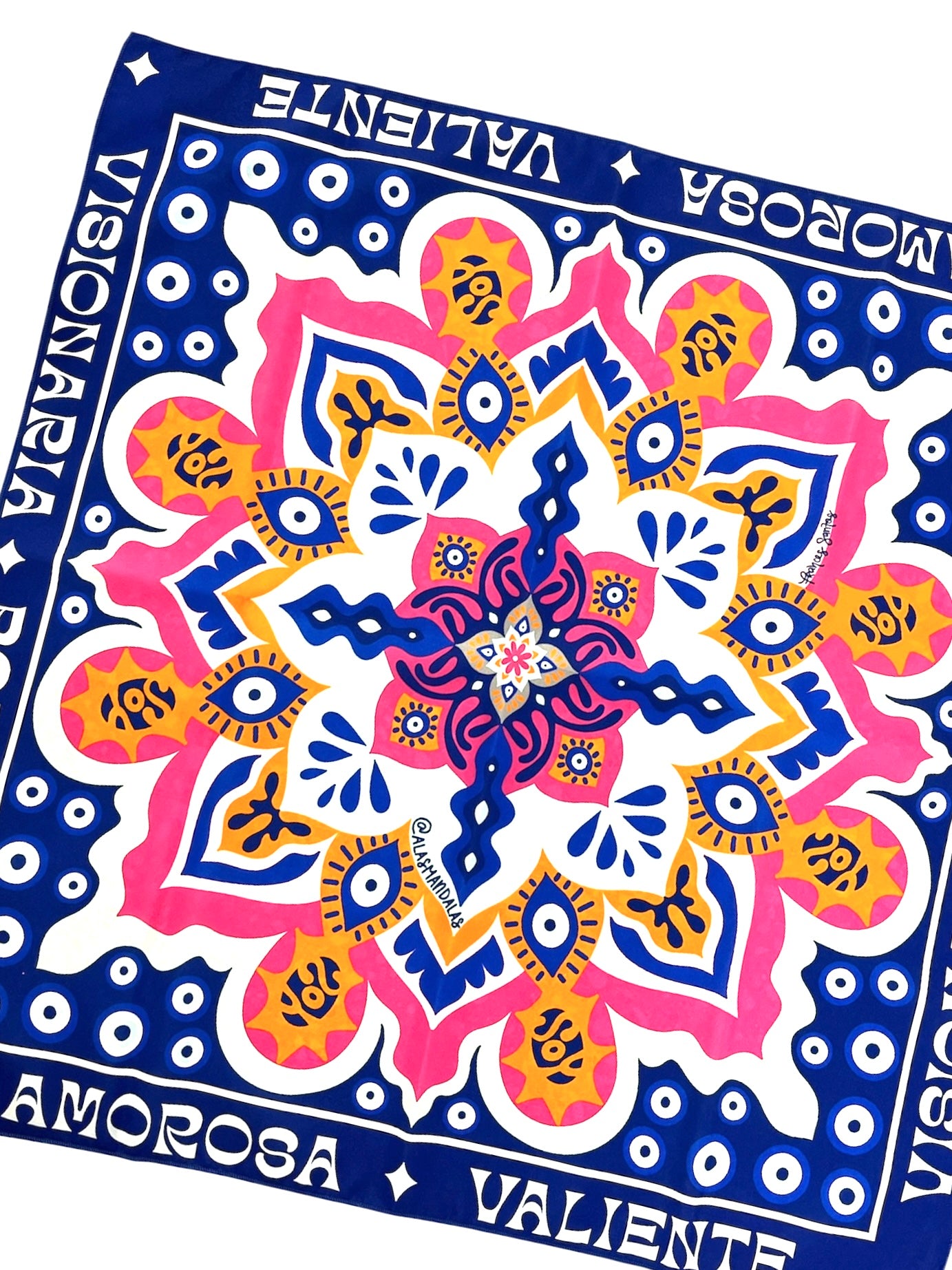 Alas Mandalas - PAÑUELO: PODEROSA . AMOROSA . VALIENTE . VISIONARIA