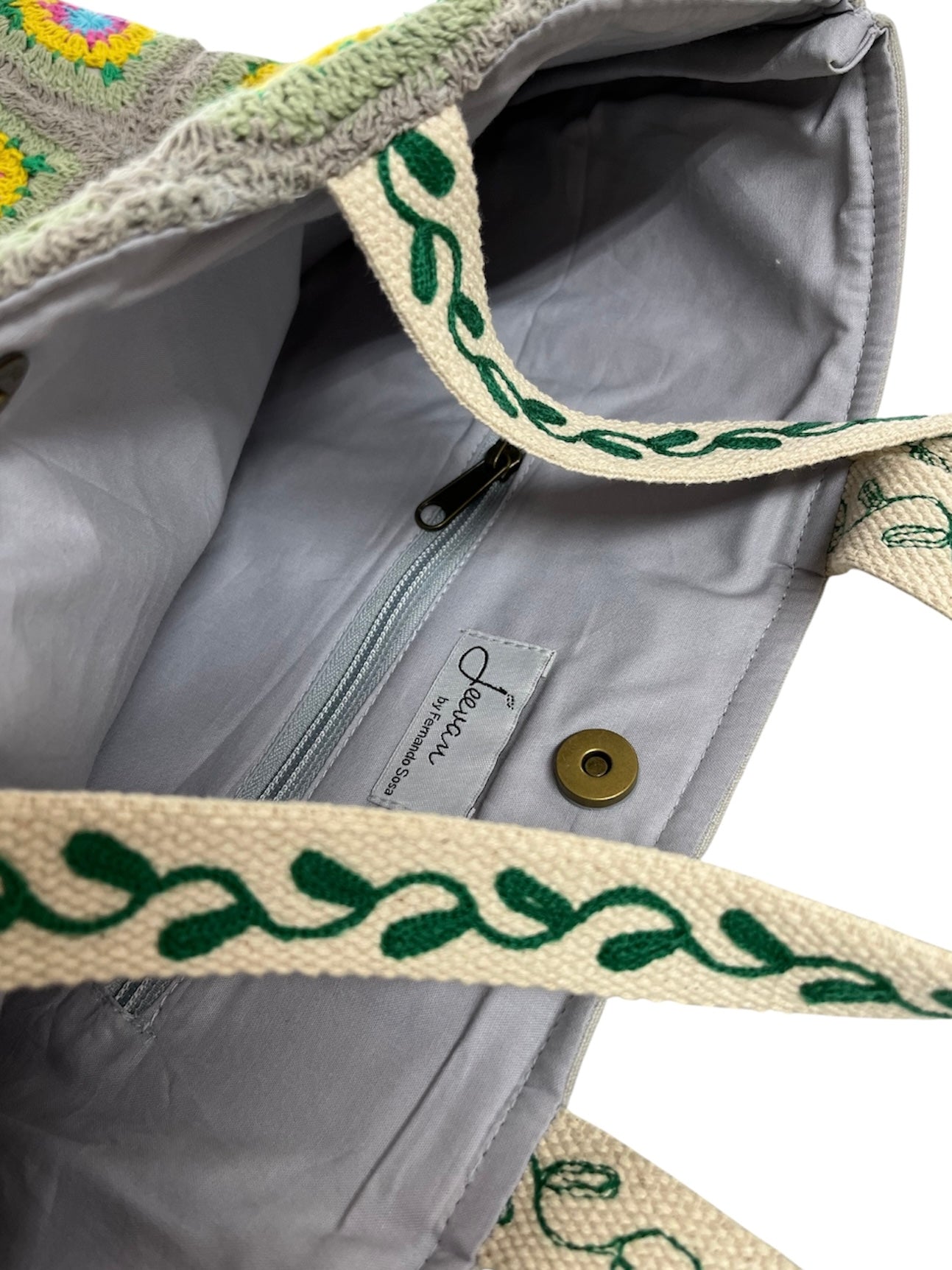 FERNANDO SOSA - Bolso /  VERDE CLARO CROCHET
