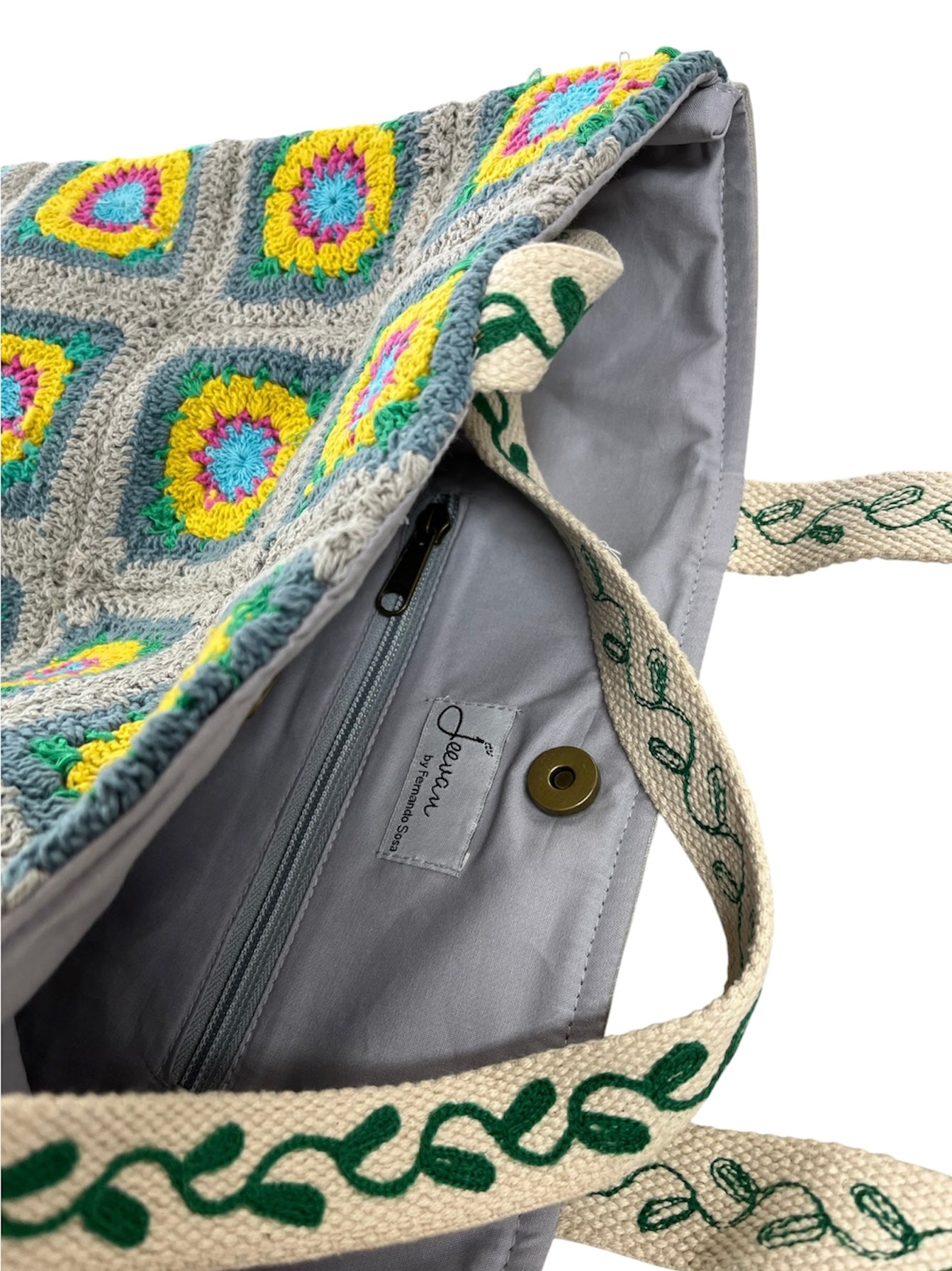FERNANDO SOSA - Bolso /  VERDE CROCHET
