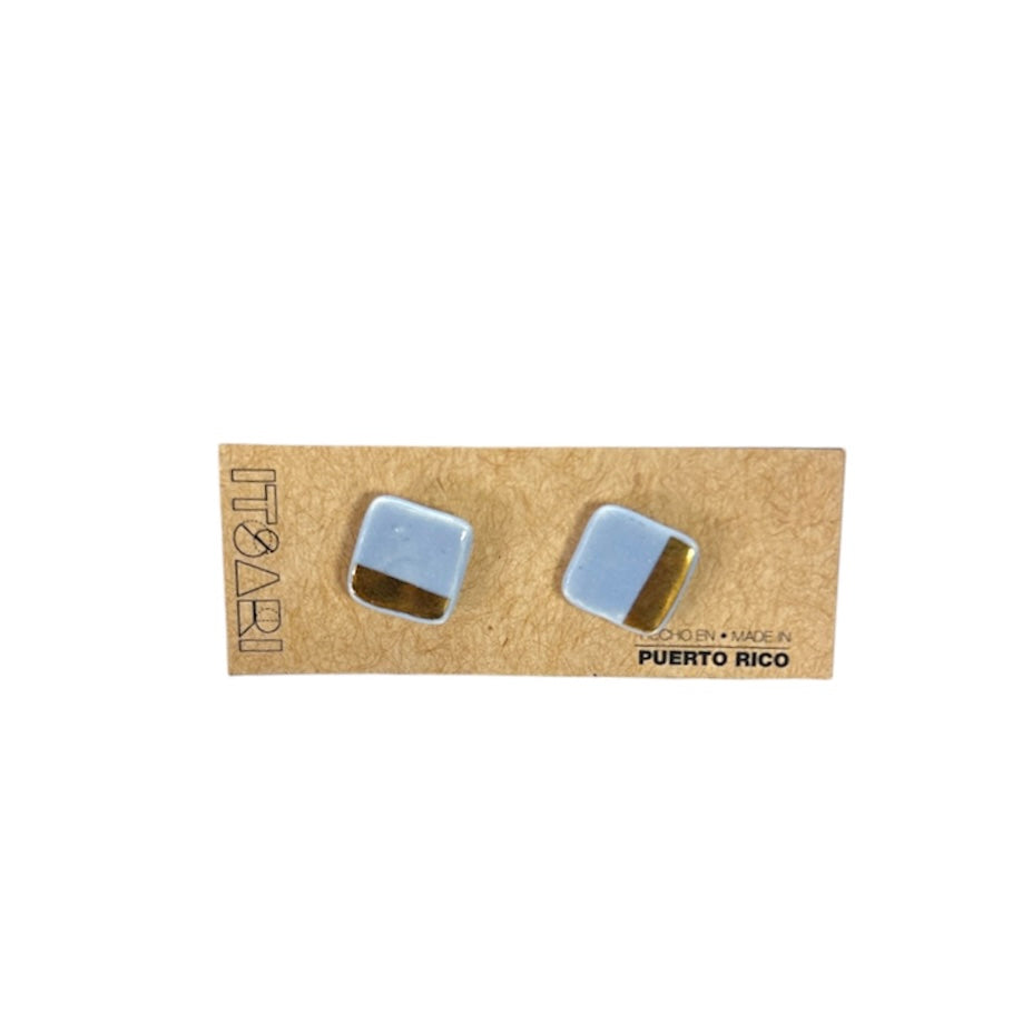 Itsari - STUDS 22K CUADRO / AZUL