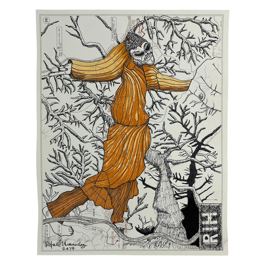 Rafael Hernández - SERIE MAPAS - DIBUJO "FUNKY MONK FROM THE PARK"