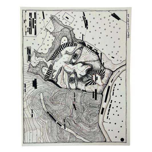 Rafael Hernández - SERIE MAPAS - DIBUJO "BUCKNER"
