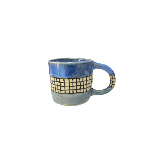 Atípica - TAZA PEQUEÑA / BLUE GRID