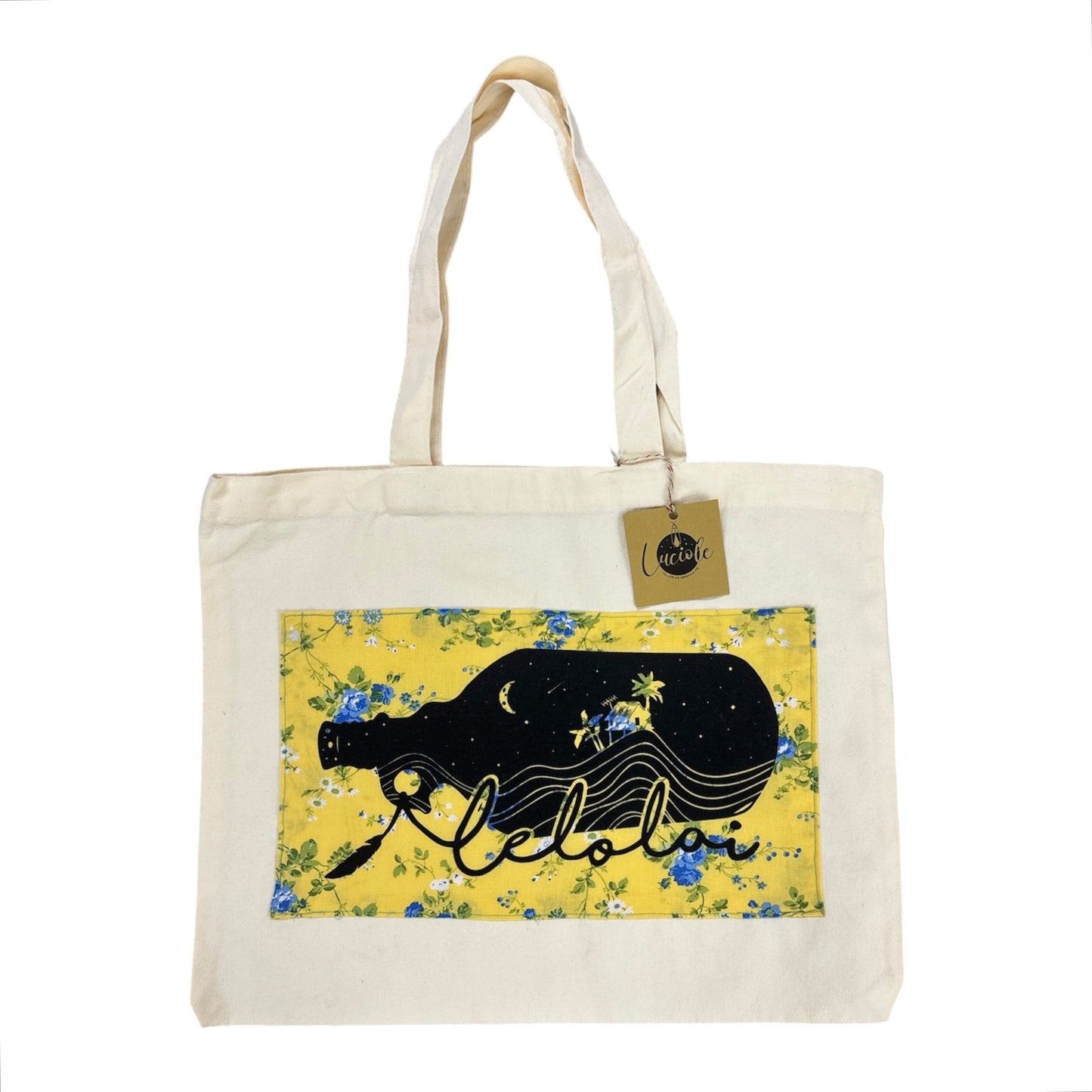 Ismari Caraballo - TOTE BAG "LE LO LAI" AMARILLO