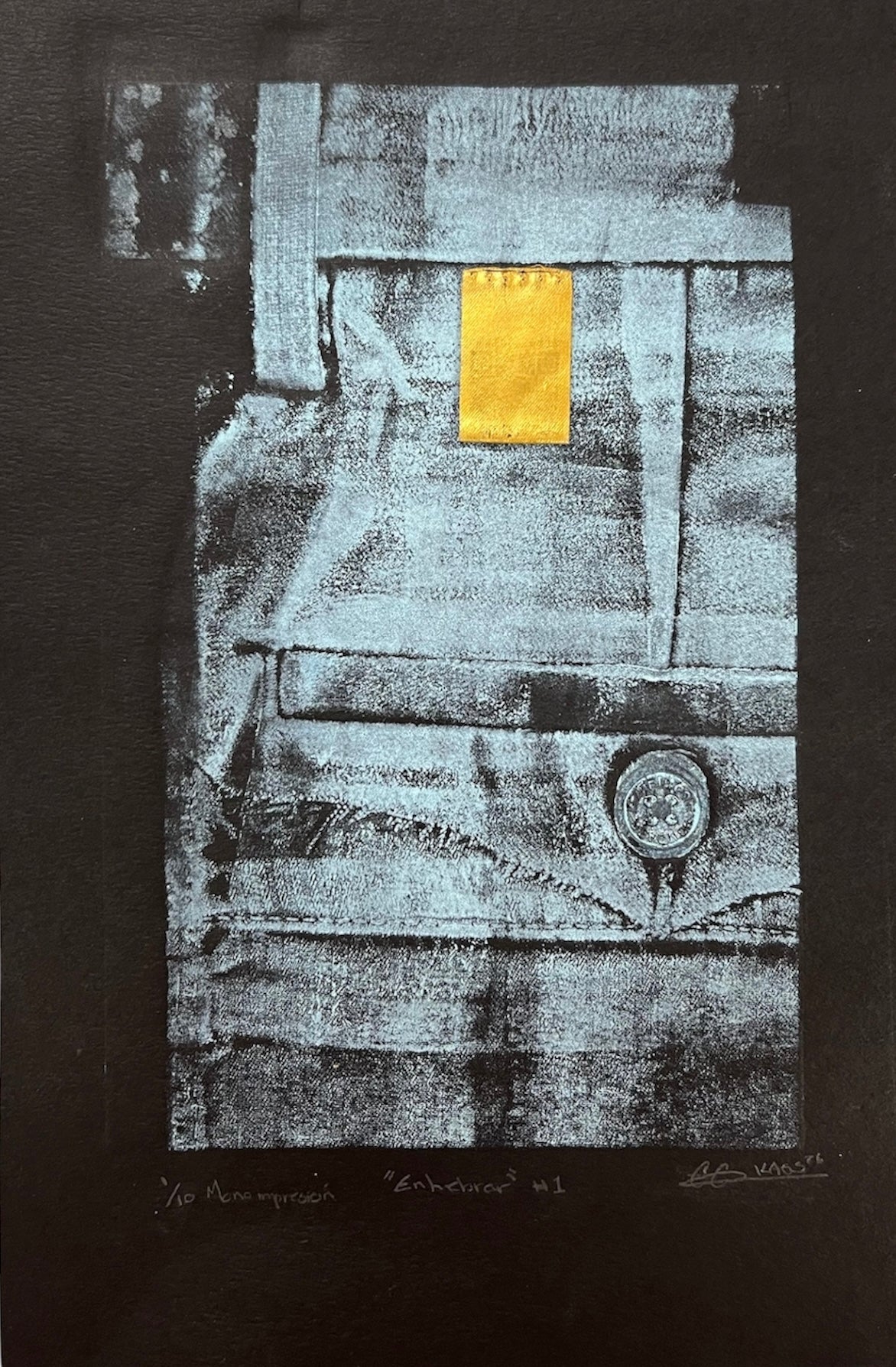 Kaos - OBRA ORIGINAL / MONO IMPRESIÓN "ENHEBRAR"