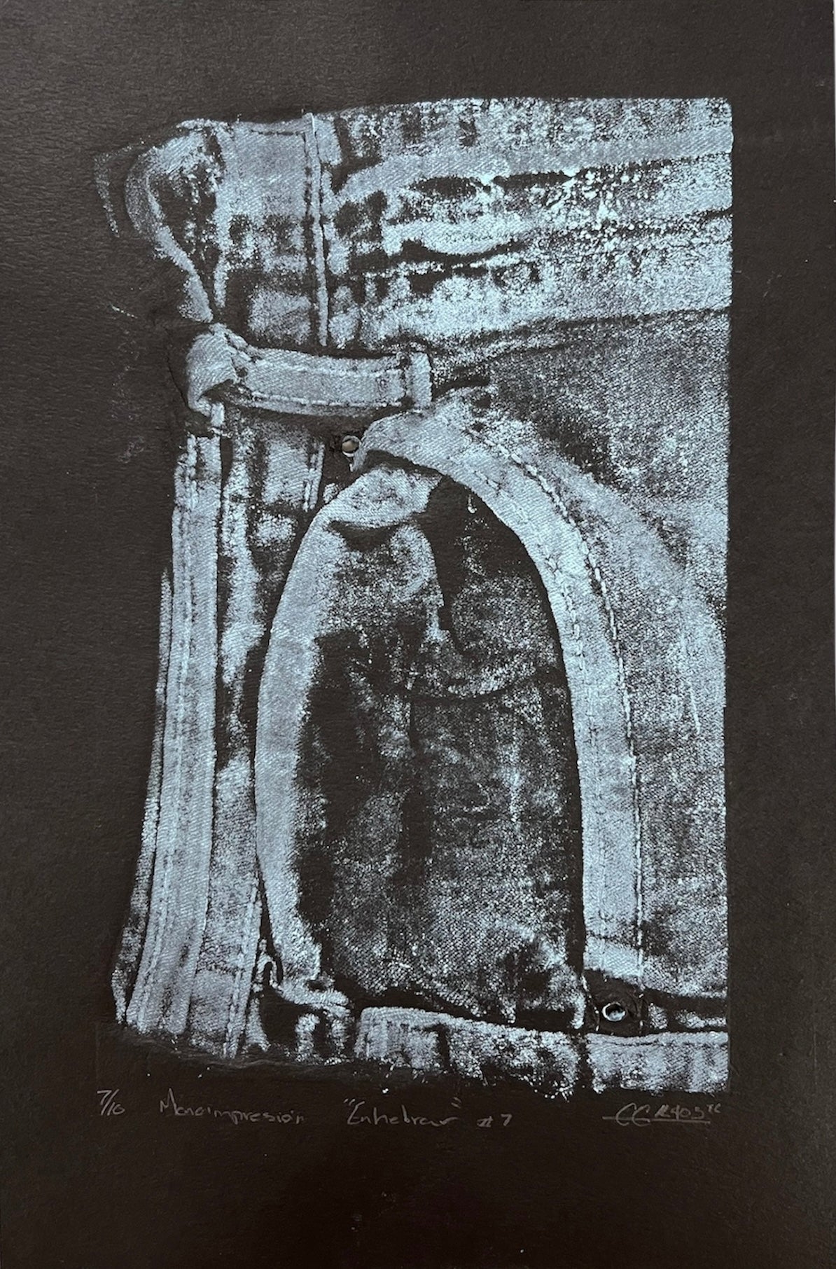 Kaos - OBRA ORIGINAL / MONO IMPRESIÓN "ENHEBRAR"