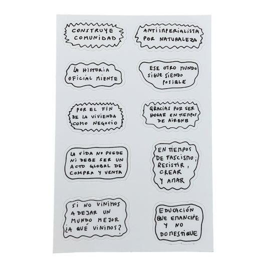 Consuelo. - STICKER SHEET DE MENSAJES