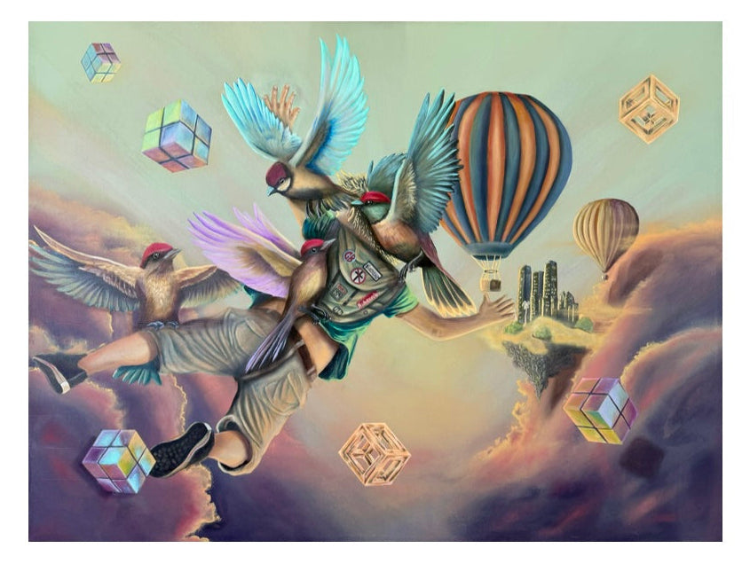 Rob Prieto - ART PRINT 5"X7" / "SUEÑOS ELEVADOS"