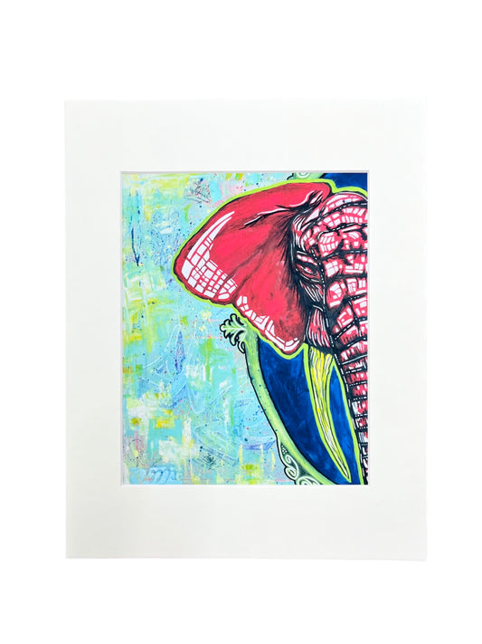 Rob Prieto - ART PRINT 11"X14" "PINK ELEPHANT"
