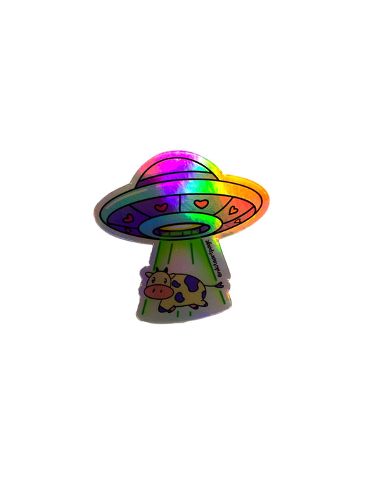 Niki Davi- VACA UFO PREMIUM STICKER