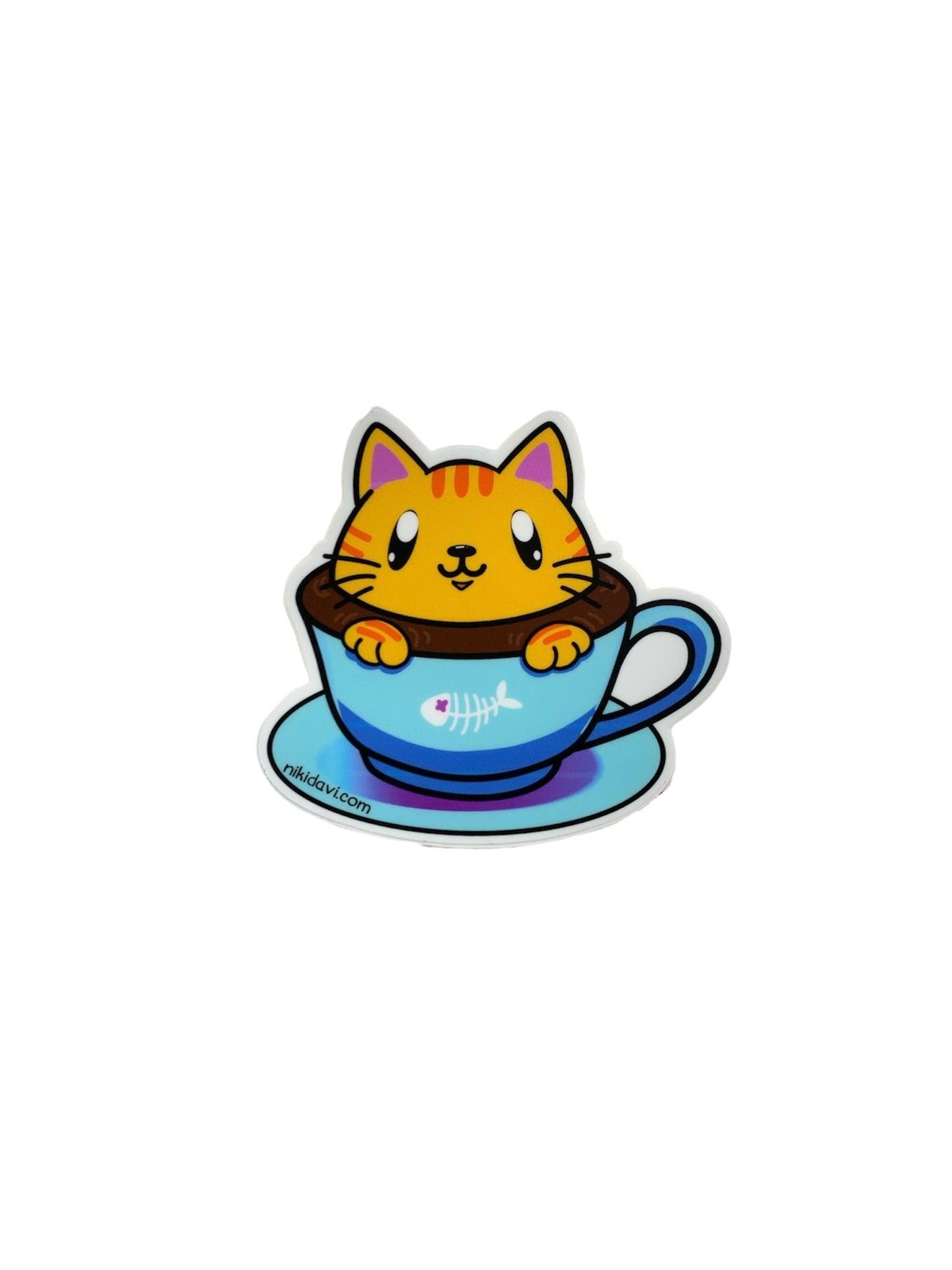 Niki Davi- GATO TAZA PREMIUM STICKER