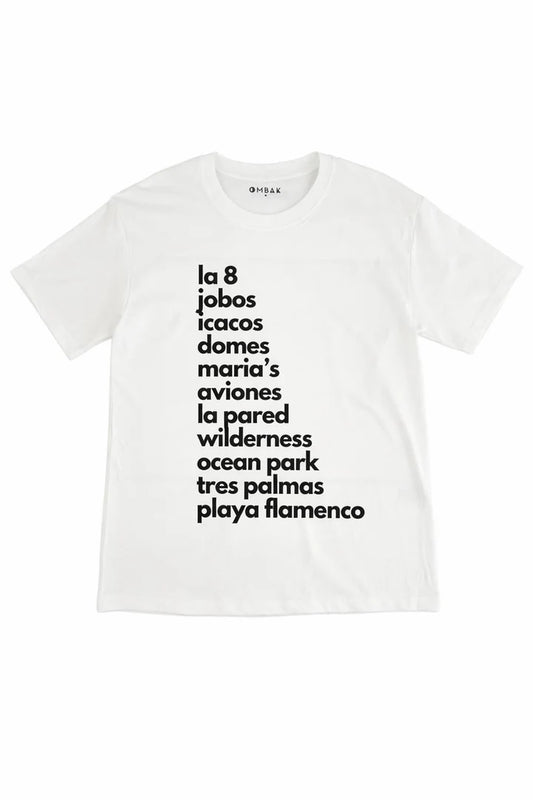 Ombak - T SHIRT / PLAYA / BLANCA