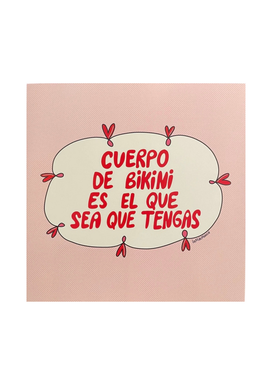 La M de Mónica- ART PRINT- CUERPO DE BIKINI