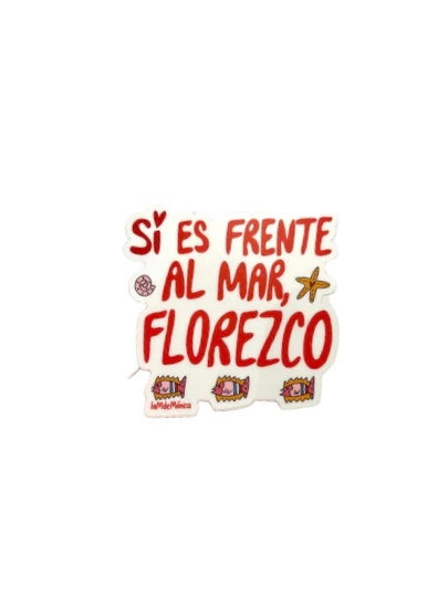 La M de Mónica- STICKER "SI ES FRENTE AL MAR"