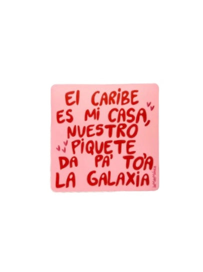 La M de Mónica- STICKER "EL CARIBE ES MI CASA"